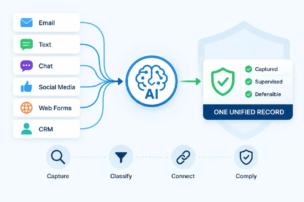 AI collecting data from multiple sources