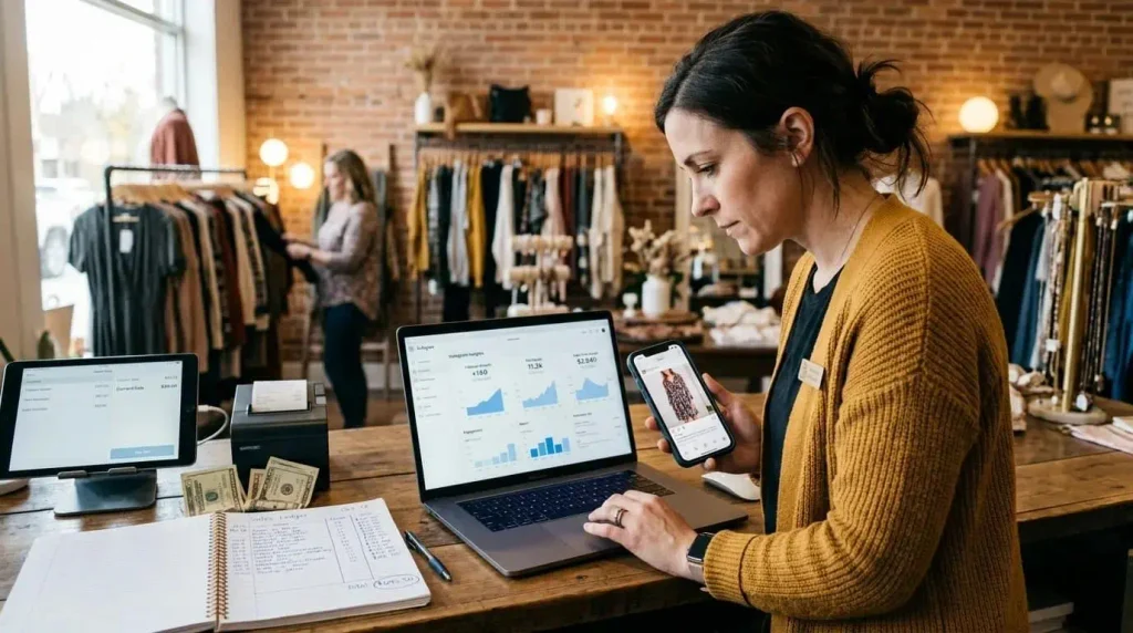 Business using digital marketing to reach customers and increase sales
