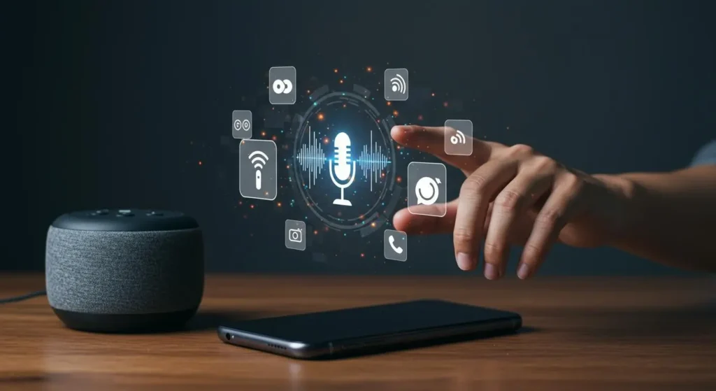 Everyday Narrow AI examples including voice assistants, recommendations, and spam filters