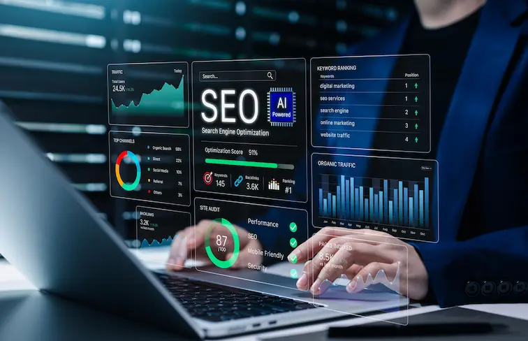Search engine optimization helps businesses reach people searching online.
